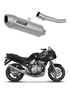 Dominator uitlaat Suzuki GSF 600 Bandit 1995, bandit uitlaat 2000, sportuitlaat, aftermarket motoruitlaat.