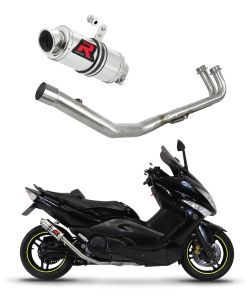 Dominator uitlaat Yamaha T-Max 500, sportuitlaat, aftermarket uitlaatsysteem, scooter uitlaat.
