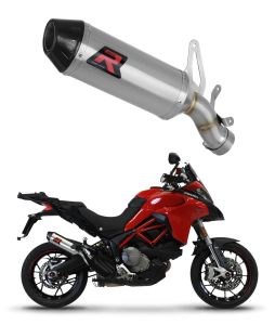 Dominator Uitlaat Ducati MTS 950/S 2017 - 2020, Dominator uitlaat ducati, aftermarket motoruitlaat, RVS uitlaat, lichte en sportieve uitlaat